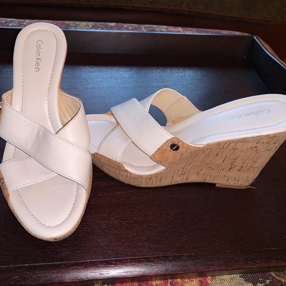 Calvin Klein Leather Sandal